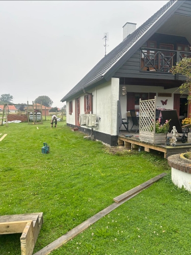 ny træterrasse begyndelse